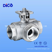 New Type High Platform 3 Way Ball Valve